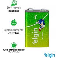 Bateria Alcalina 9v Comum Cartela Com 1 Unidade Elgin