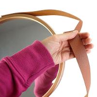 Espelho Decorativo Pequeno Redondo 33cm Rose Gold - 3