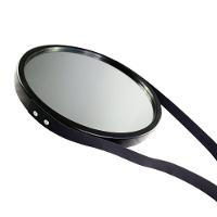 Espelho Decorativo Pequeno Redondo 33cm Preto