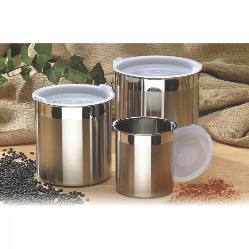 Pote Tramontina Cucina Em Aço Inox Para Mantimentos Com Tampa Plástica 12 Cm 1,5 L - 8