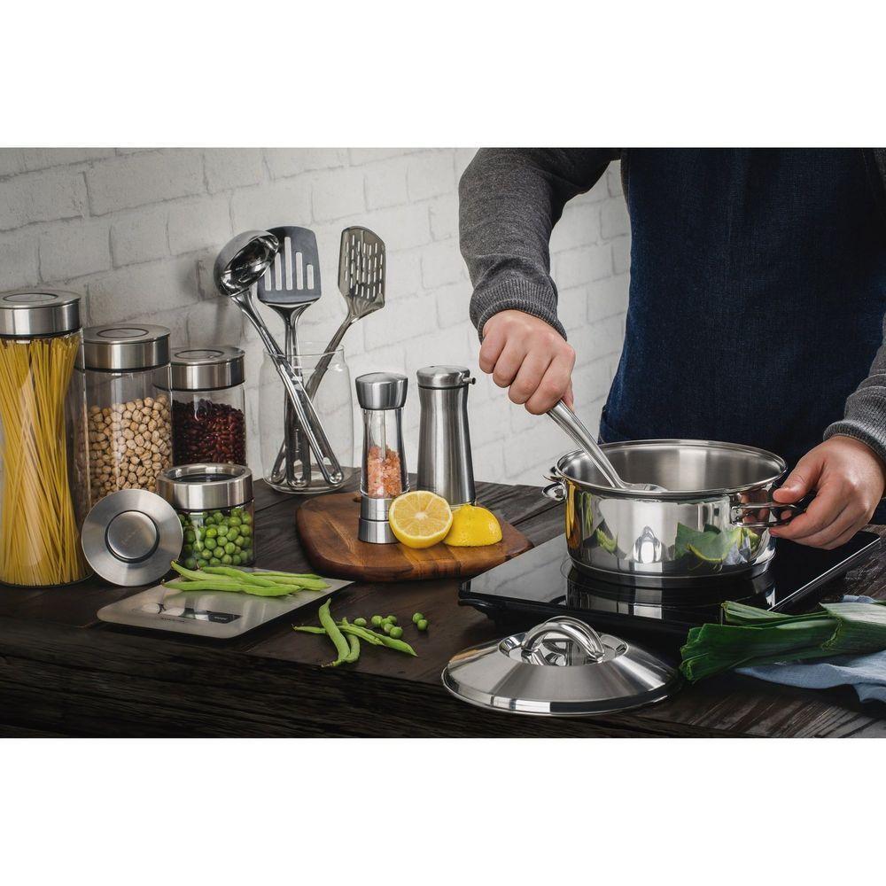 Pote De Vidro Tramontina Purezza Com Tampa De Aço Inox 10 Cm 0,4 L Tramontina - 5