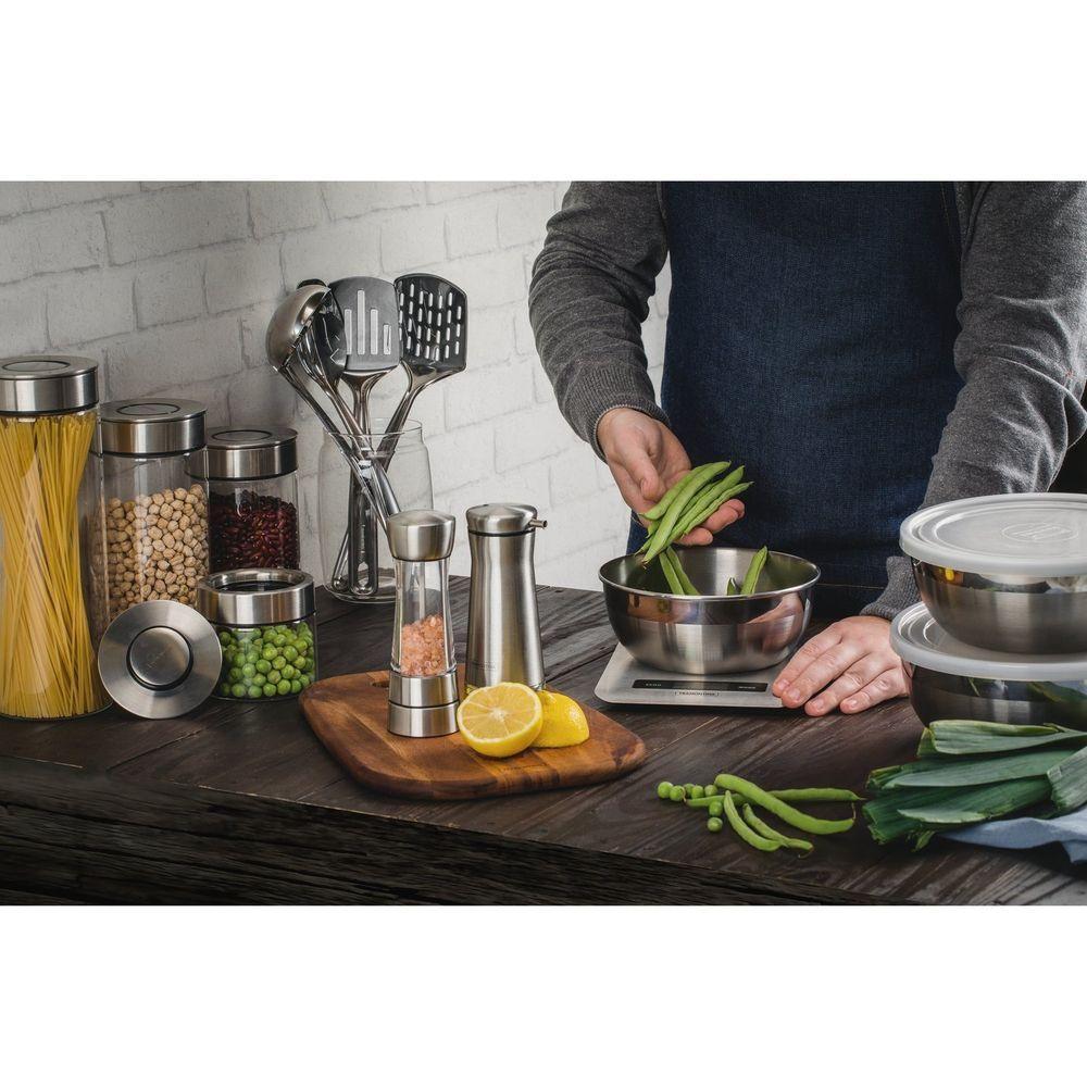 Pote De Vidro Tramontina Purezza Com Tampa De Aço Inox 10 Cm 0,4 L Tramontina - 10