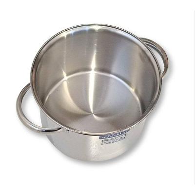 Pote De Inox Grande 24cm 7,8l - Com Alça - Sem Tampa - Não Pode Ir No Fogo - Panela Caldeirão Tramontina