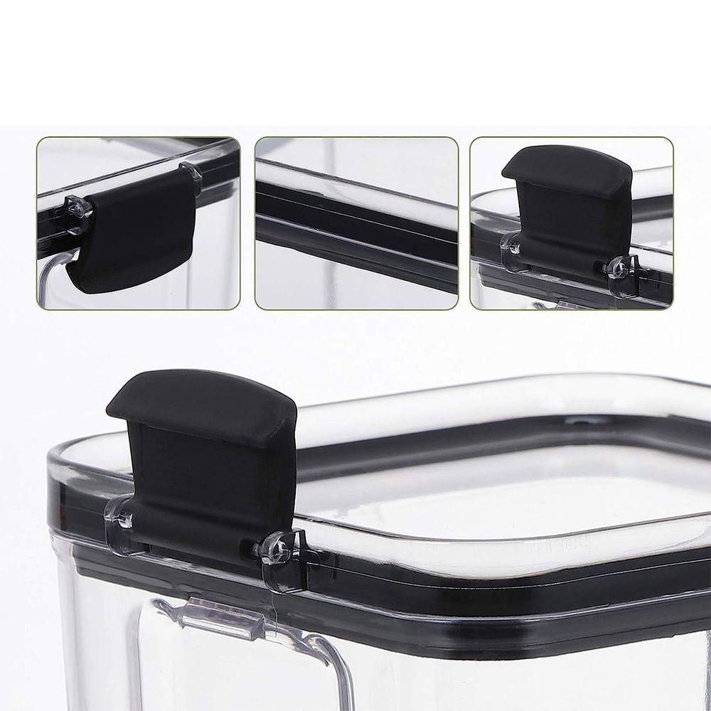 Pote Hermetico Conserva Veda Trava 700ml Acrilico Transparente Mantimento Tempero Alimento Cozinha - 6