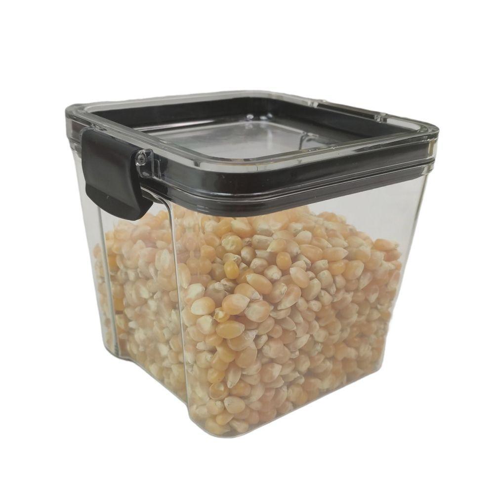 Pote Hermetico Conserva Veda Trava 700ml Acrilico Transparente Mantimento Tempero Alimento Cozinha - 9