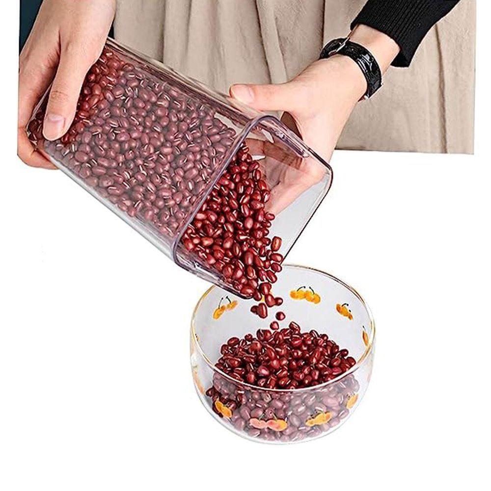 Pote Hermetico 1300ml Tampa Trava Veda Conserva Alimento Mantimento Tempero Transparente - 7