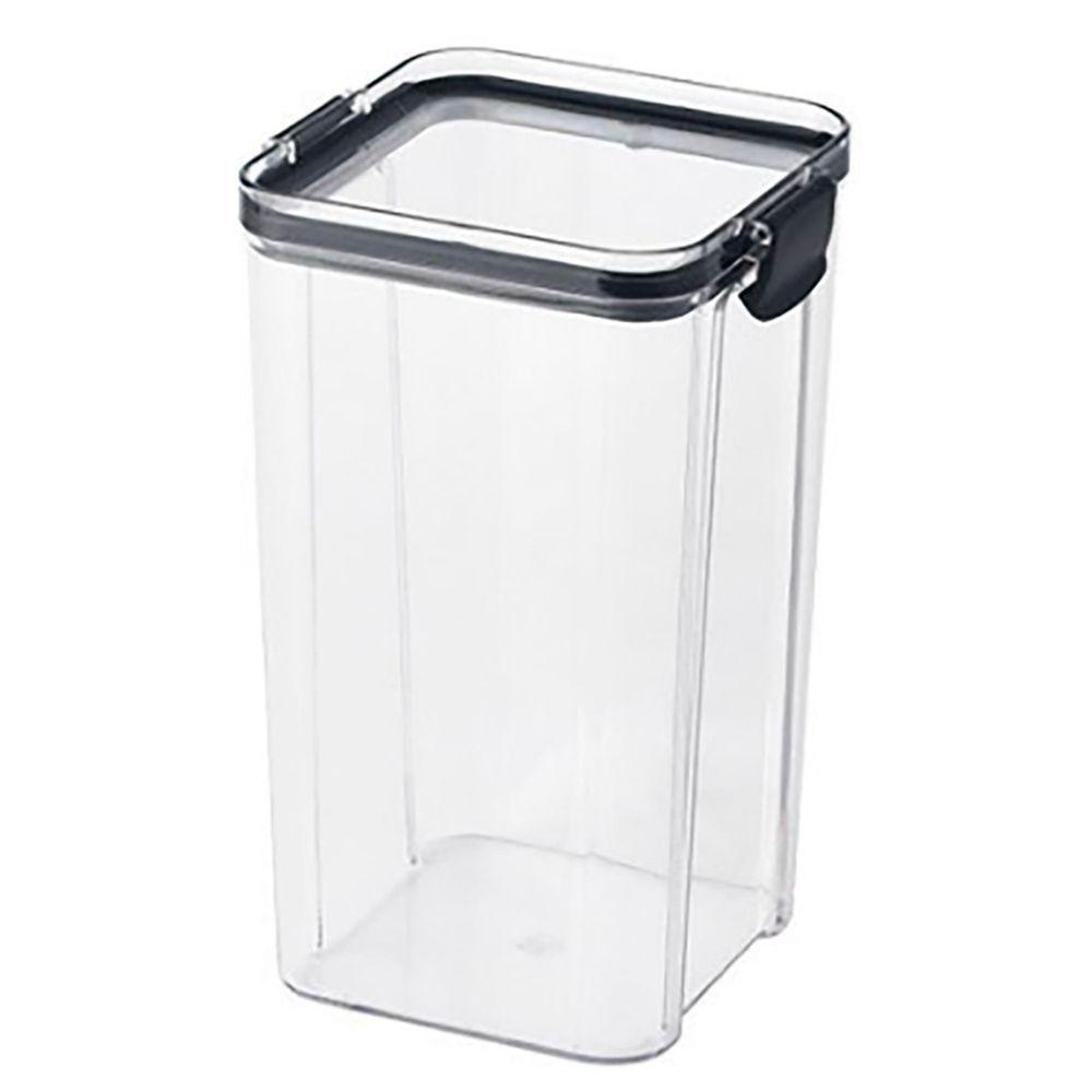 Pote Hermetico 1300ml Tampa Trava Veda Conserva Alimento Mantimento Tempero Transparente - 9