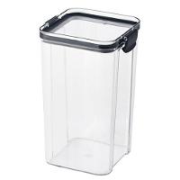 Pote Hermetico 1300ml Tampa Trava Veda Conserva Alimento Mantimento Tempero Transparente - 9