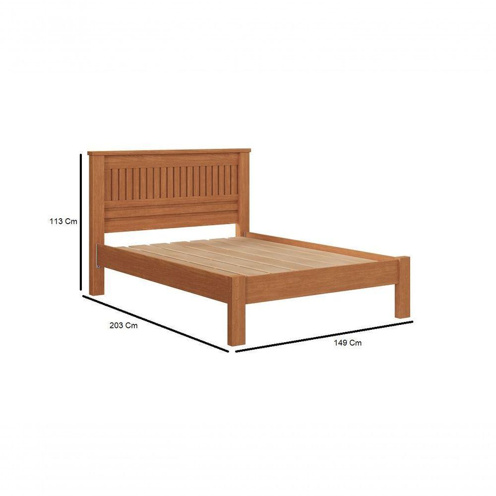 Cama De Casal Mônaco Estrado Resistente Camas Fenix Cor:nature - 2