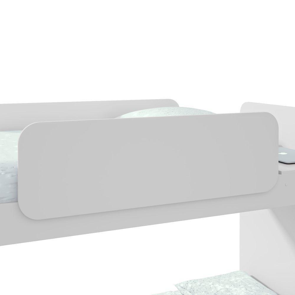 Beliche Solteiro Cantos Arredondados Com Led Olga - Lopas Branco - 7