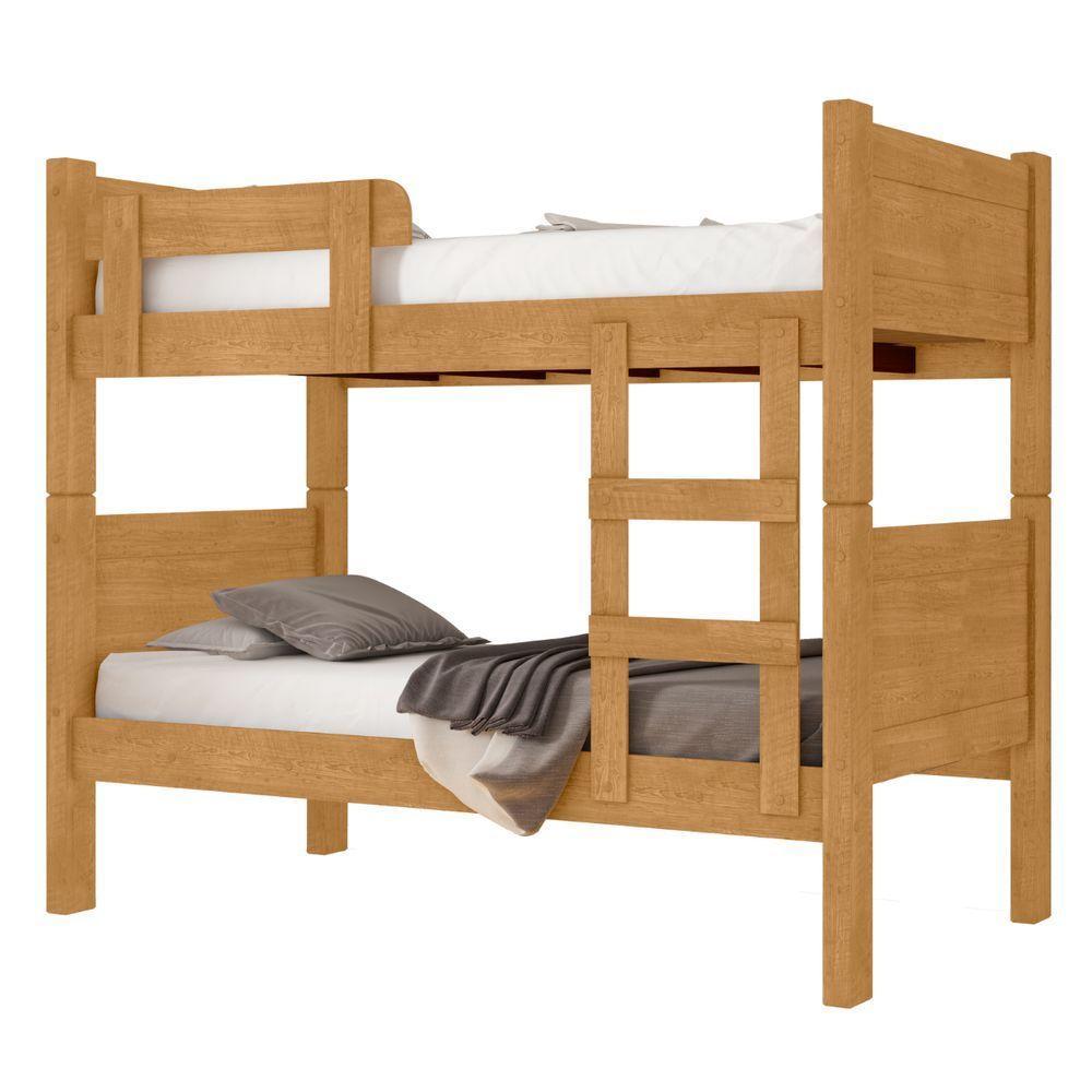 Cama Beliche Com Colchão Solteiro Toledo Naturalle - 2