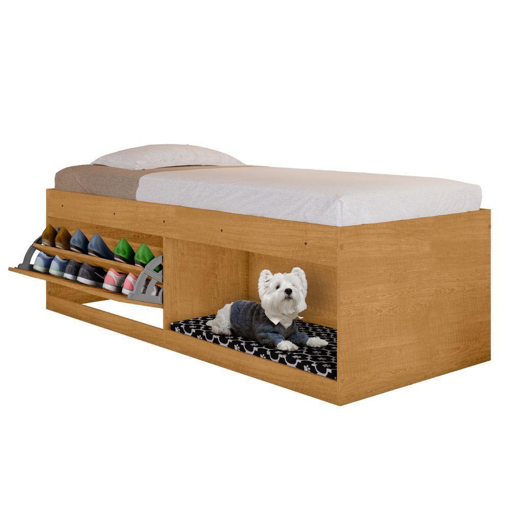 Box Solteiro 2 Prateleiras Flórida Com Kit Pet Naturalle - 3