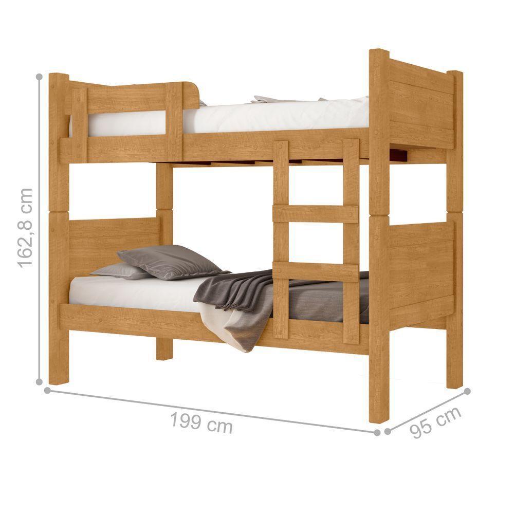 Cama Beliche Solteiro Toledo Naturalle - 3