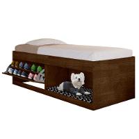 Box Solteiro 2 Prateleiras Flórida Com Kit Pet E Colchão Malbec - 3