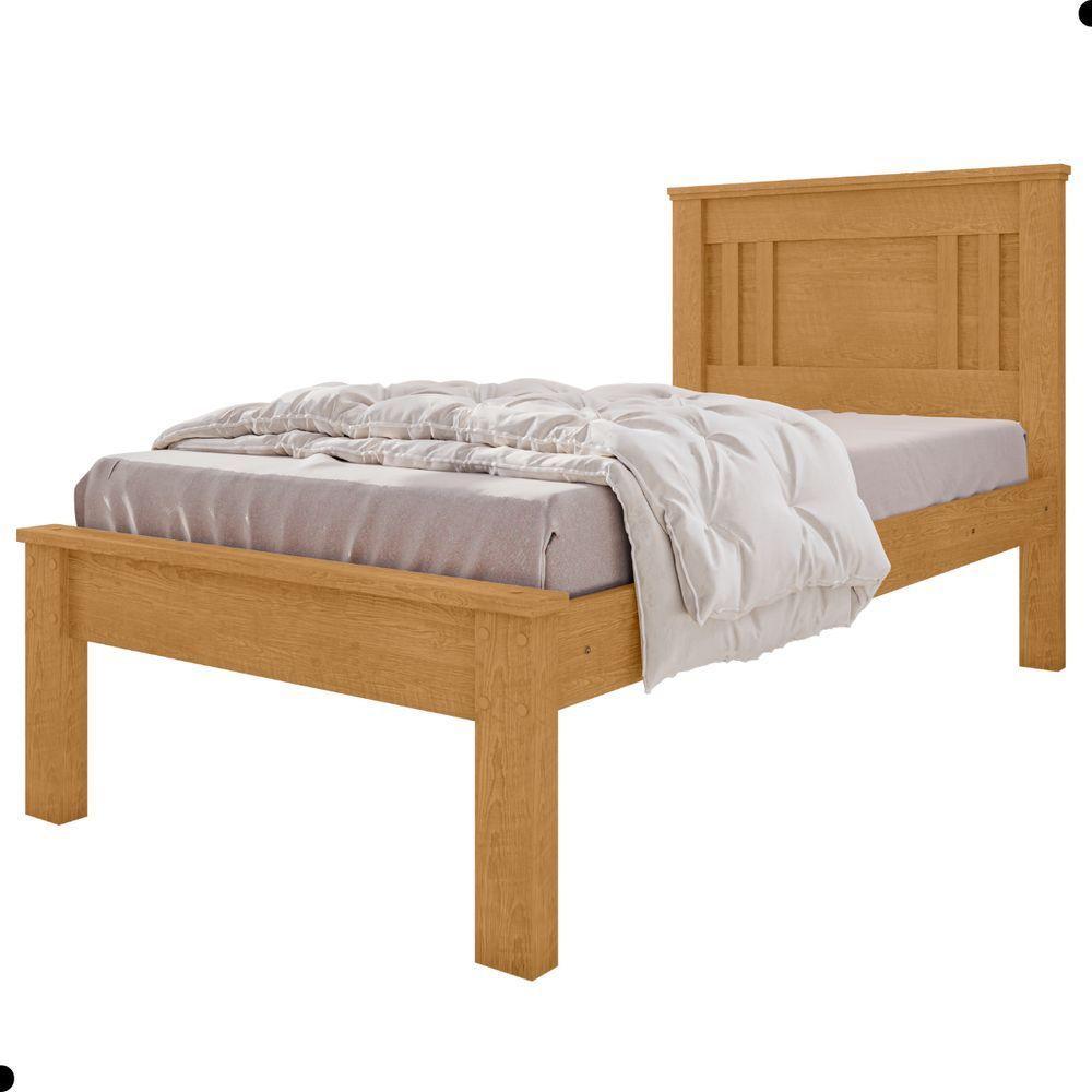 Cama De Solteiro Flex Com Colchão Macaé Naturalle Off White - 3