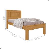 Cama De Solteiro Flex Com Colchão Macaé Naturalle Off White - 5