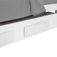 Cama Solteiro Bibox 2 Gavetas Athenas Branco.