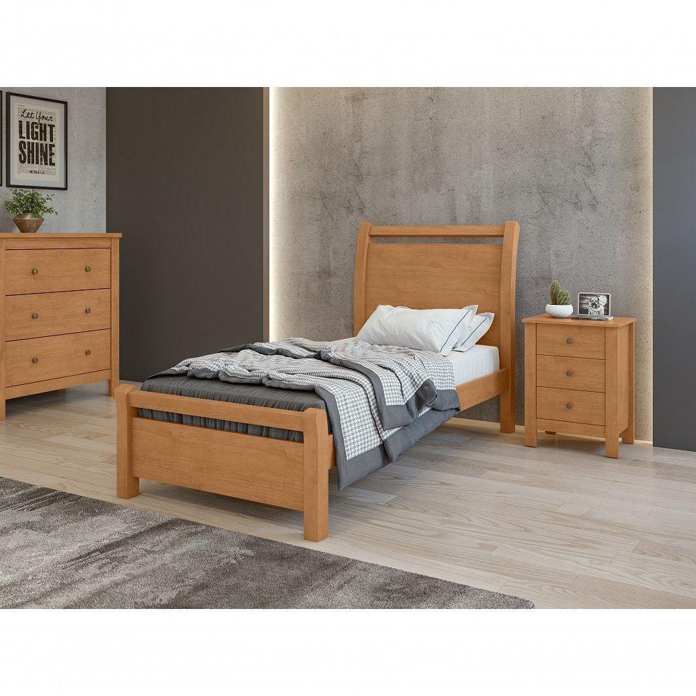 Cama Solteiro Reali Amendoa Clean. - 4