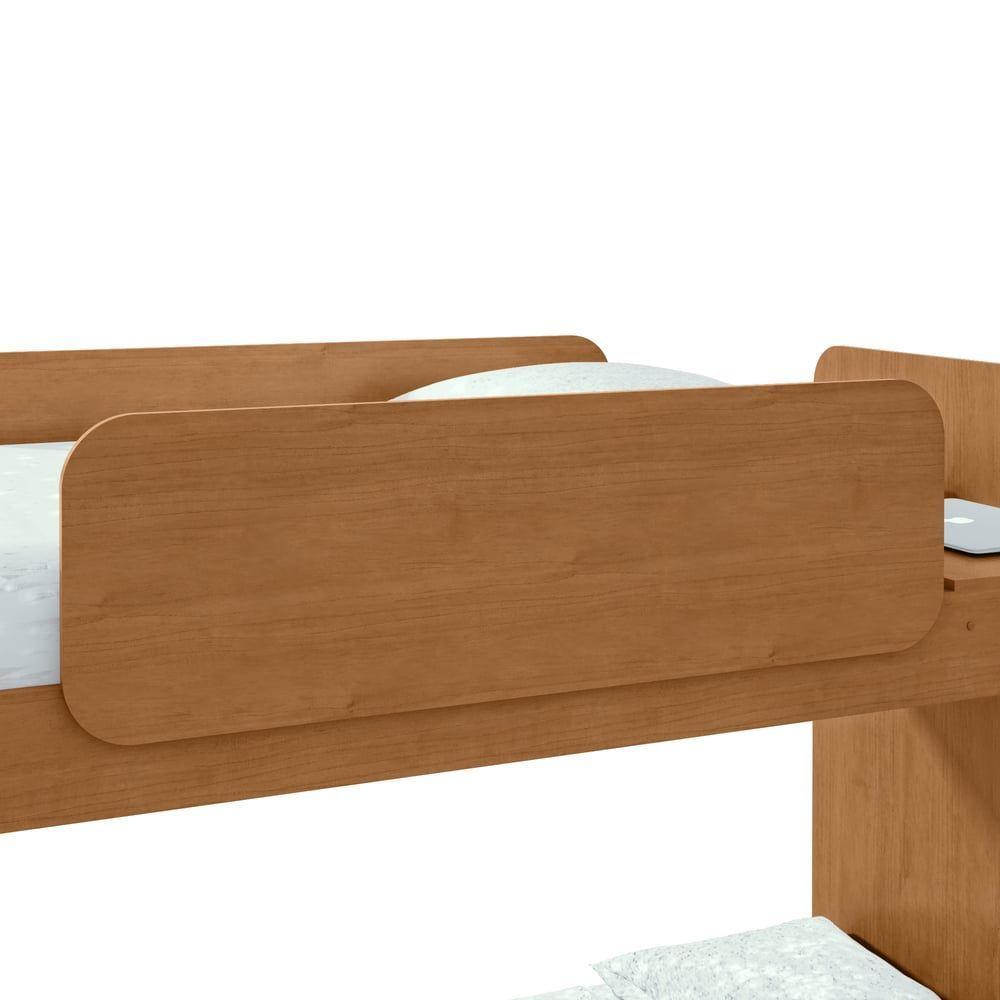 Beliche Solteiro Cantos Arredondados Com Led Olga Amendoa Clean. - 7