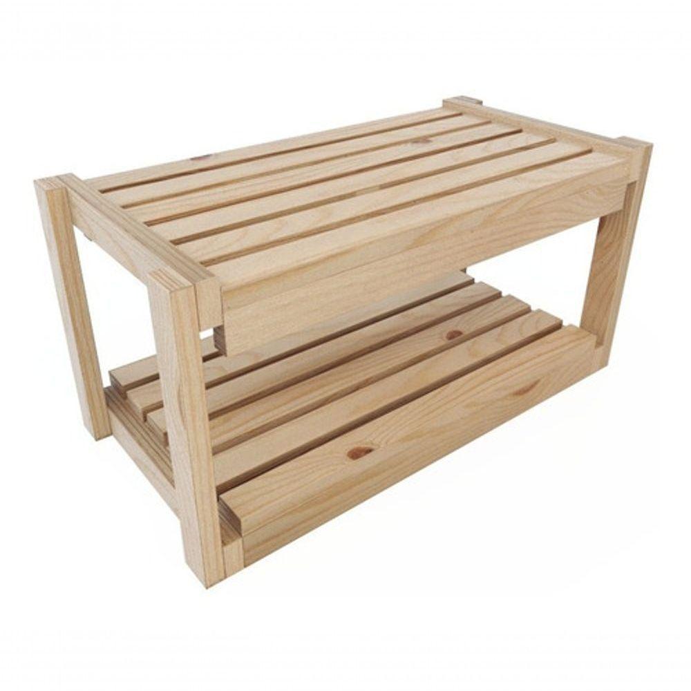 Sapateira Dobravel Dupla Cor  Pinus - 4