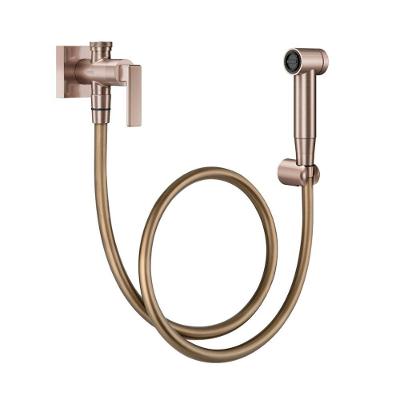 Ducha Higiênica Docol Stillo 823769 Com Registro E Derivação Cobre Escovado