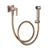 Ducha Higiênica Docol Stillo 823769 Com Registro E Derivação Cobre Escovado - 1