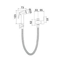 Ducha Higiênica Lorenzetti Loren Vogue 1984 C98 Com Registro E Derivação Cromada - 2
