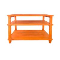 Sapateira 3 Prateleiras Madeira Maciça Natural - 1