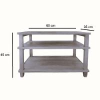 Sapateira 3 Prateleiras Madeira Maciça Natural - 2