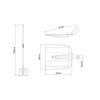 Pá Quadrada Tramontina 480-00 Aço Com Cabo De Madeira 120 Cm - 2