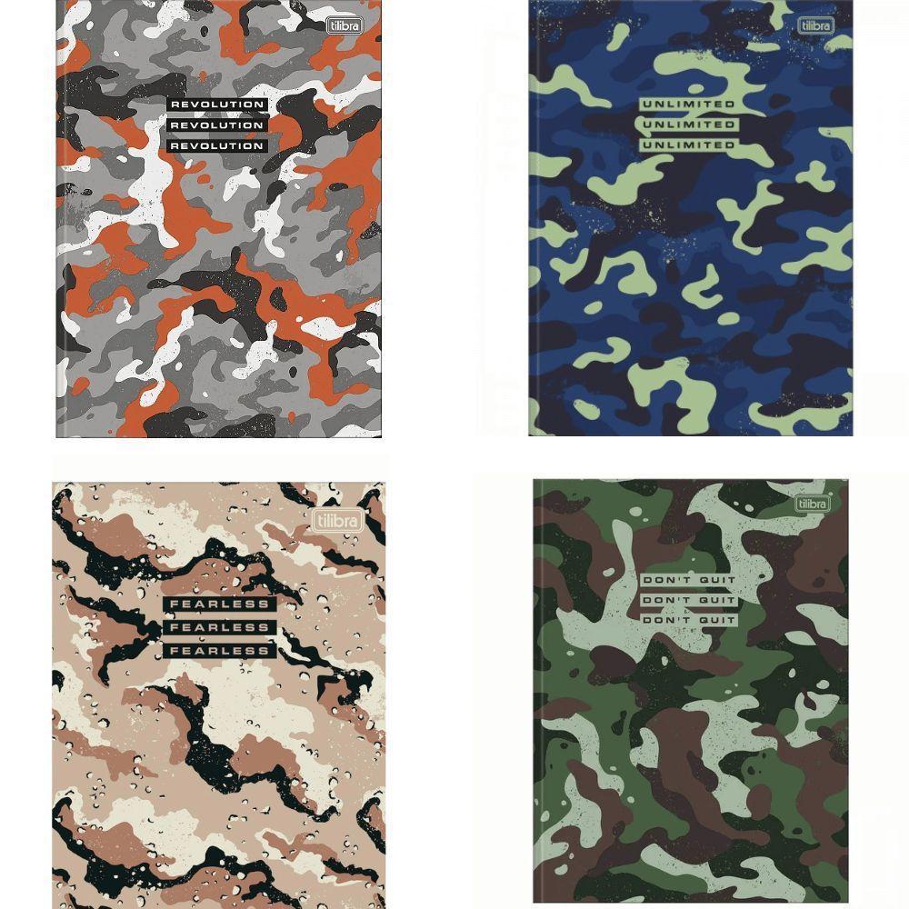 Caderno Brochura Capa Dura Universitário Hide 80 Folhas Tilibra Estampa 1 - 2