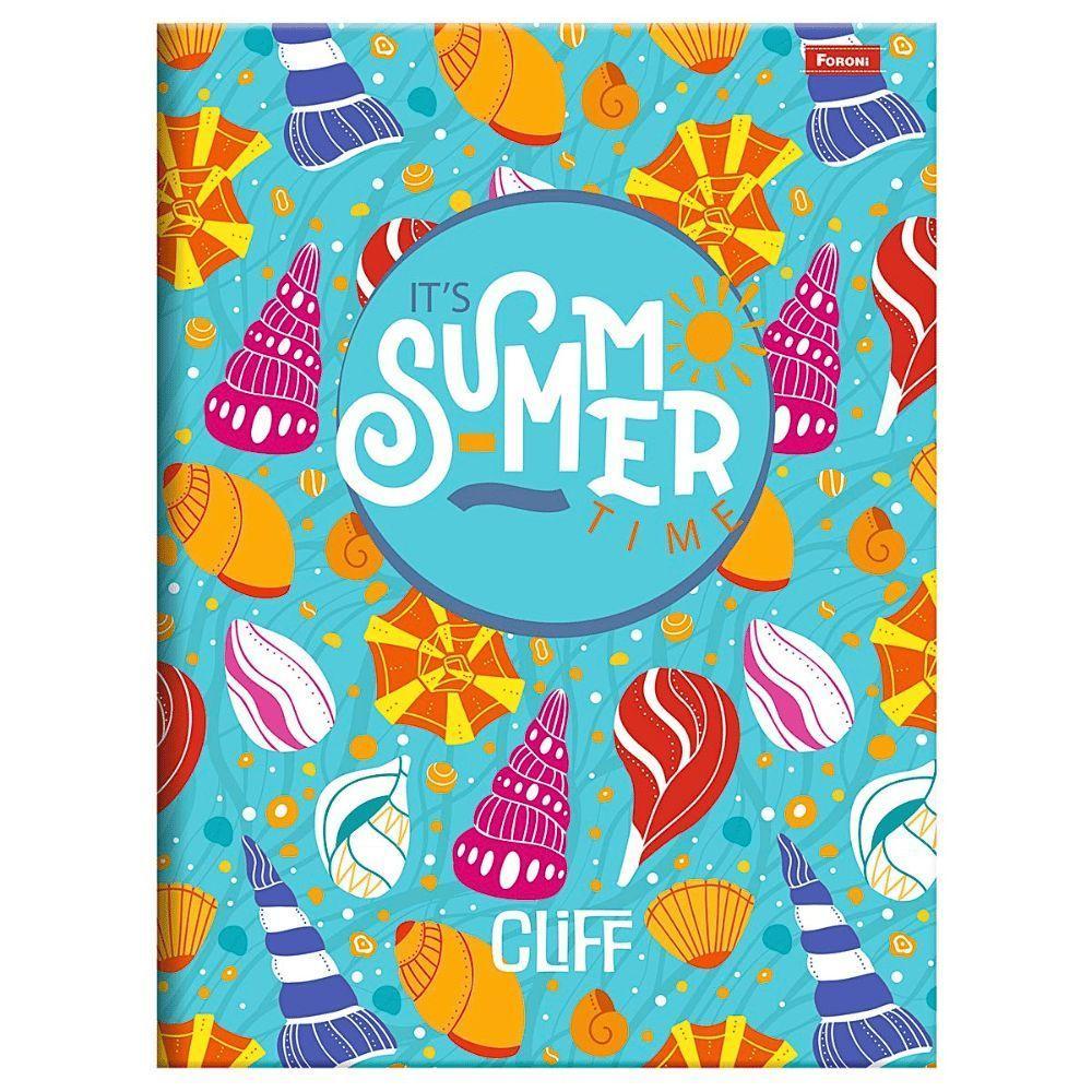 Caderno Brochura Capa Dura Universitário Cliff 80 Folhas Foroni Estampa 3 - 1