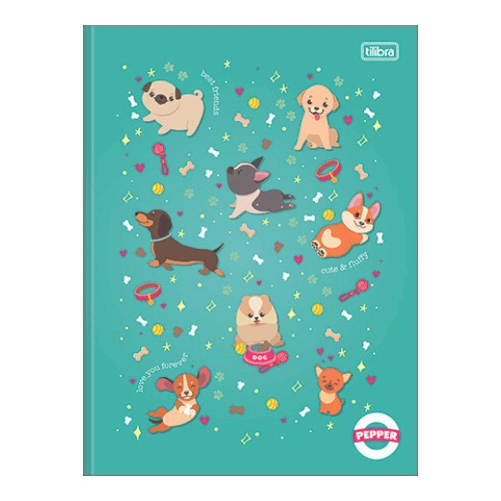 Caderno Brochura Capa Dura Universitário Pepper 80 Folhas Tilibra Estampa 4 - 1