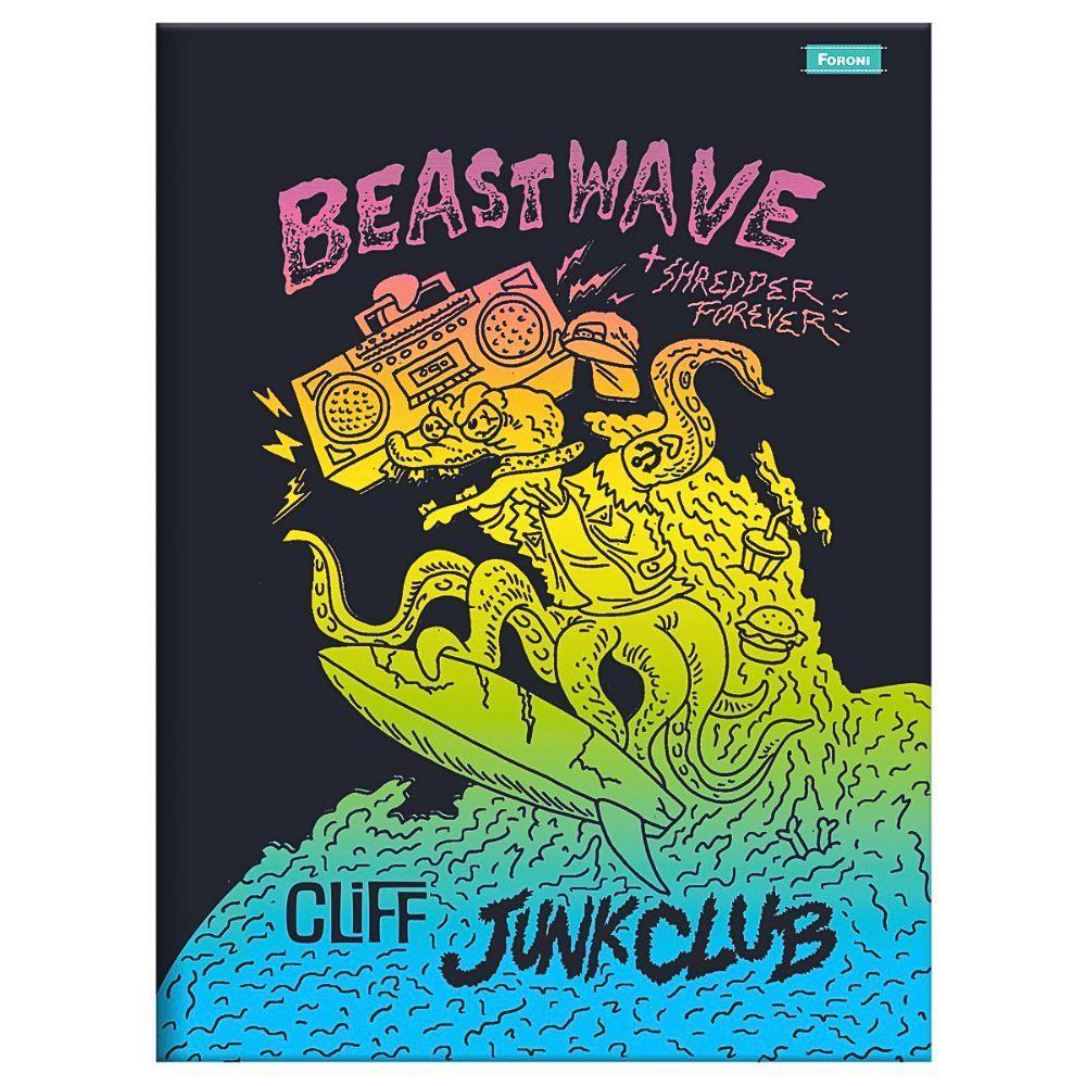 Caderno Brochura Capa Dura Universitário Cliff 80 Folhas Foroni Estampa 2 - 1