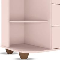 Cômoda Infantil Com Cantoneira E 4 Gavetas 100% Mdf New Lorena Rosê Phoenix - 3