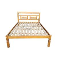Cama Casal Em Madeira De Demolição Modelo X Sudeste Rústico - 3
