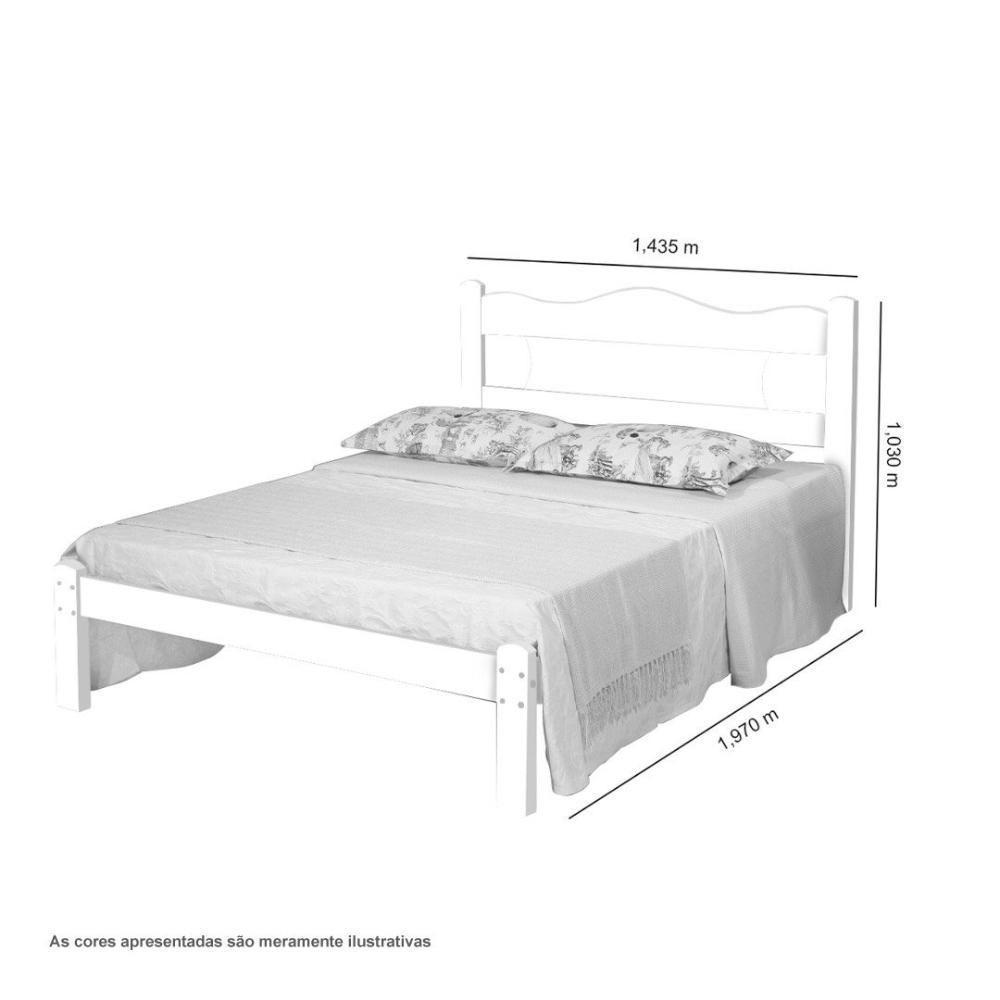 Cama Casal Munique Nature E Off White Gabrielli - 2