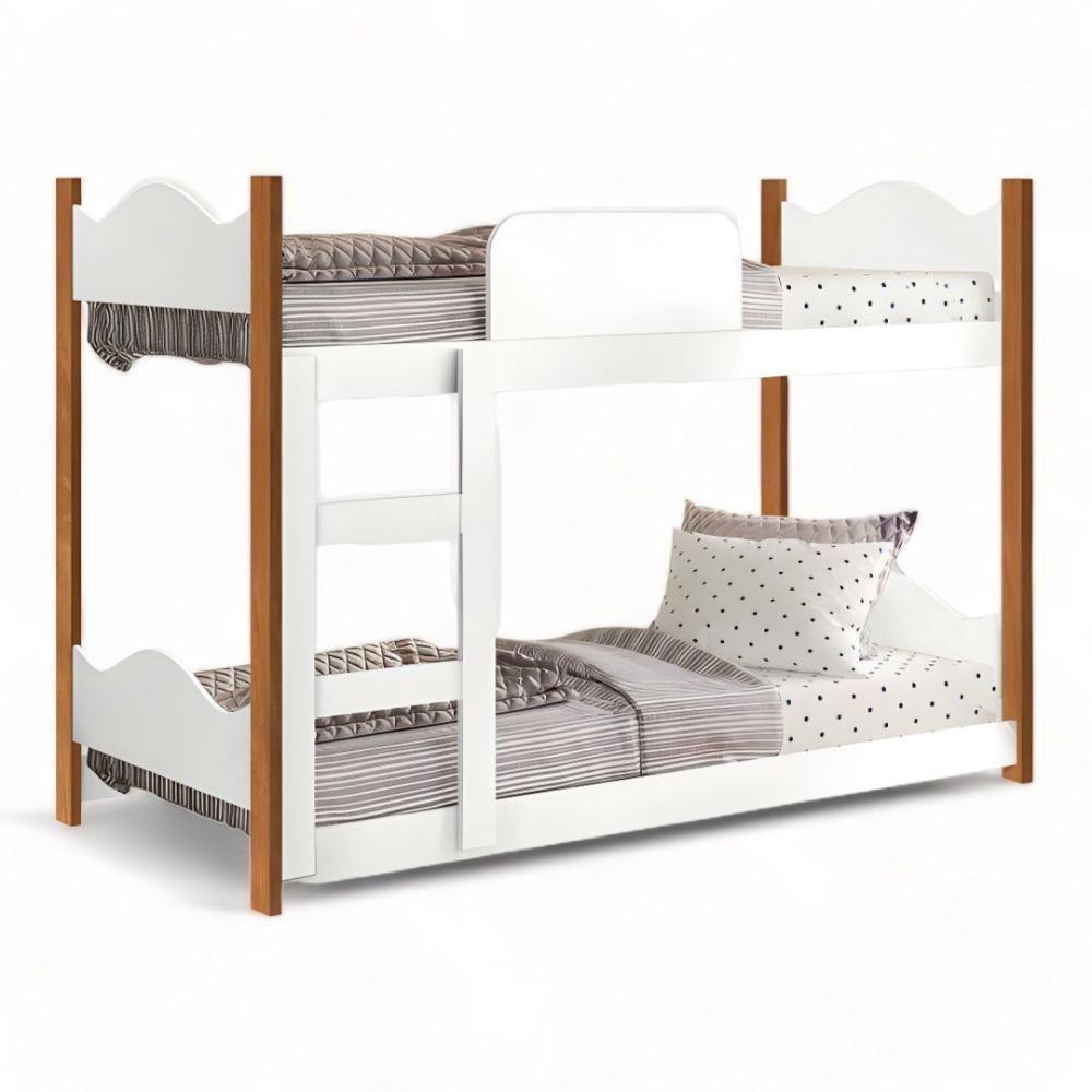 Beliche Encanto Branca E Nature Com 02 Colchões Gabrielli - 3