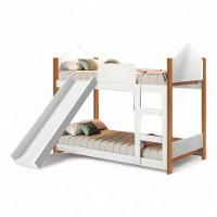 Beliche Magia Branca E Nature Com Escorregador E 02 Colchões Gabrielli - 3