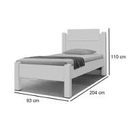 Cama Solteiro Paris Nature Gabrielli Com Colchão - 2