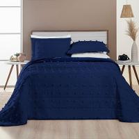 Cobre Leito King Poppy Micropercal 300 Fios 3 Peças Cor Azul Marinho - 3