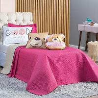 Cobre Leito Urso Donuts Pink-caqui Dupla Face Com Almofadas Solteiro 05 Peças - 7