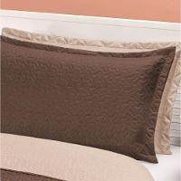 Cobre Leito Dupla Face Queen Clara 03 Peças - Marrom-caqui - 3