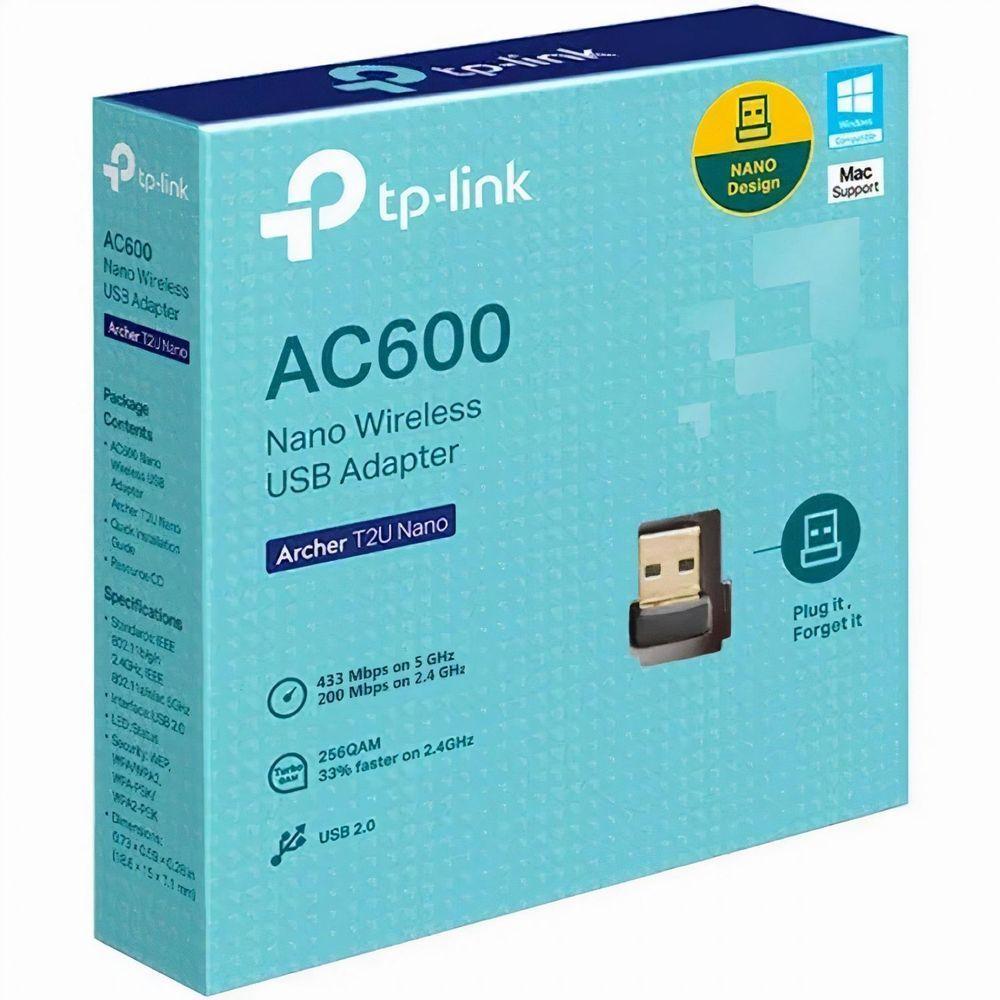 Adaptador Wireless Tp-link Archer T2u Nano - 633mbps - Dual-band - Preto - 2