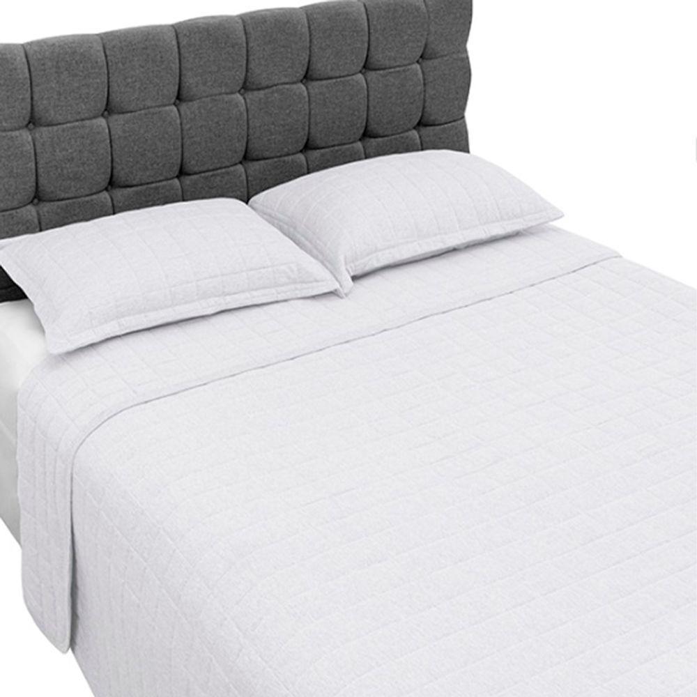 Cobre Leito Tecebem King Malha Lisa 240 X 280Cm Branco - 2
