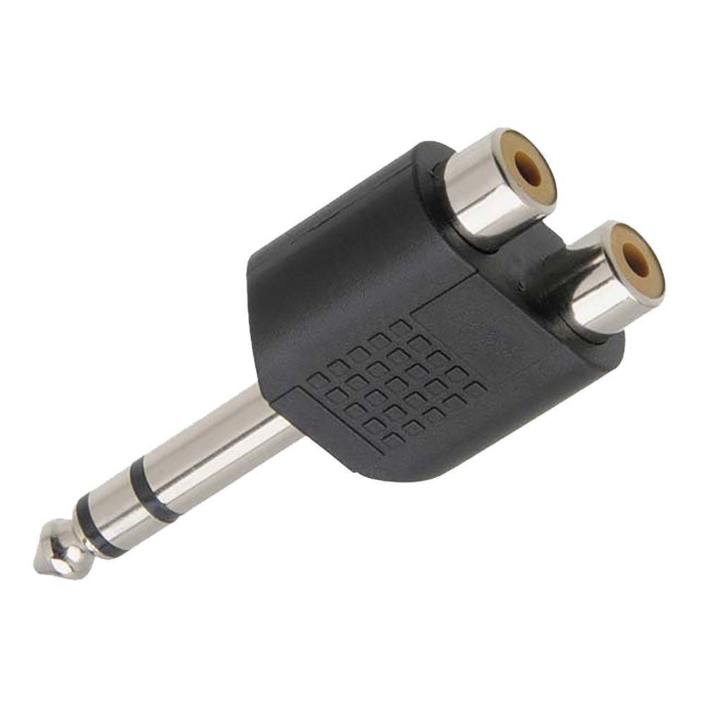 Adaptador Femea Rca Dupla Para Plug P10 Stereo - 1
