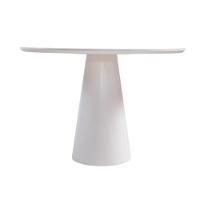 Mesa De Jantar Cone Redonda 120 Cm Laqueada Cores Branco - 2