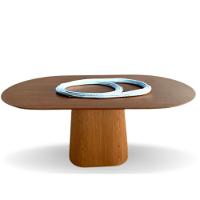 Mesa De Jantar Cone Retangular Arredondada 140x90cm Freijó - 2