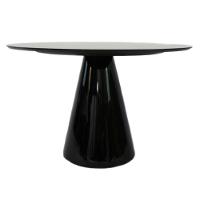 Mesa De Jantar Cone Redonda 160 Cm Laqueada Cores Preto - 3