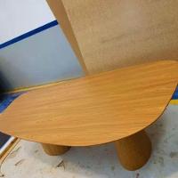 Mesa De Jantar Cone Orgânica Oval 198x122 Cm Com 2 Bases Freijó Tampo Freijó - 2